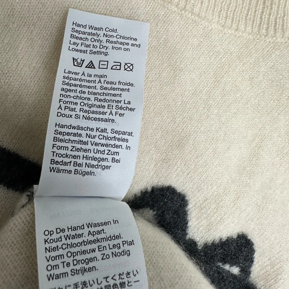J. Crew | Cashmere Crewneck Sweater With Bow Stripes size S